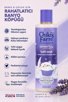 Childs Farm Uyku Zamanı Rahatlatıcı Banyo Köpüğü – Lavanta & Ay Işığı Sütü 250 ml