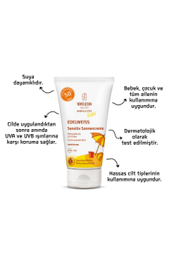 Bebek Ve Çocuklar Için Yüksek Koruma Faktörlü Mineral Filtreli Güneş Kremi Spf 50 50ml