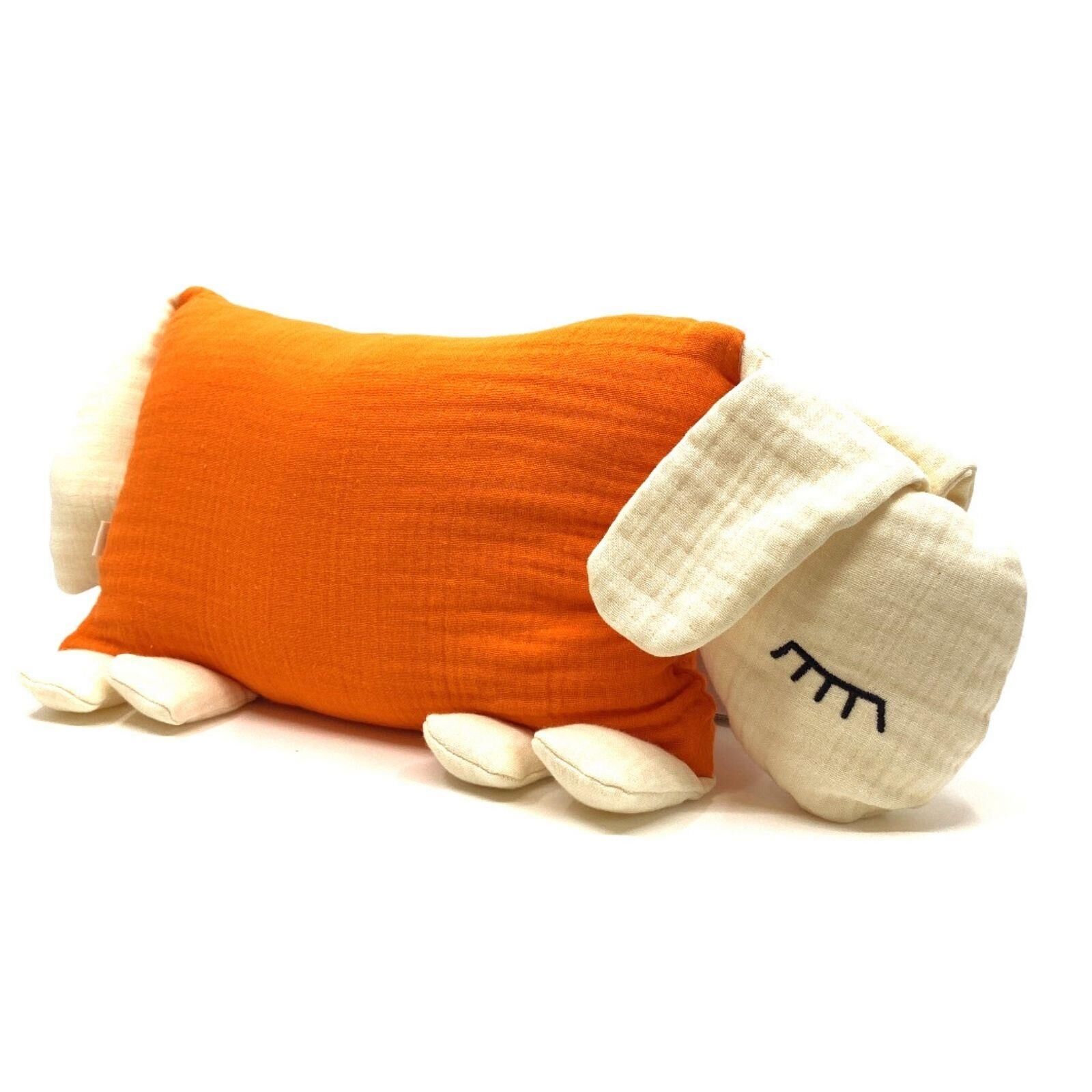 Yastıklı Çantalı Müslin Uyku Arkadaşı Kuzu Turuncu