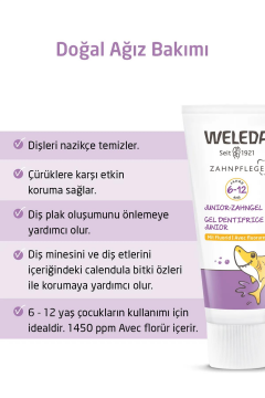 Weleda Çocuklar için Florürlü Bitki Özlü Doğal Diş Macunu 50ml (6-12 Yaş)